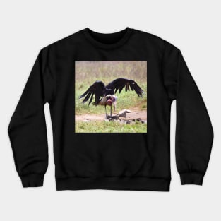 Marabou Stork Just Landing Crewneck Sweatshirt